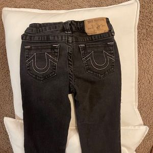Girls black True Religion Jeans Size 8